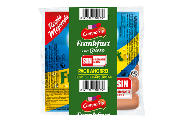 Frankfurt con Queso Pack