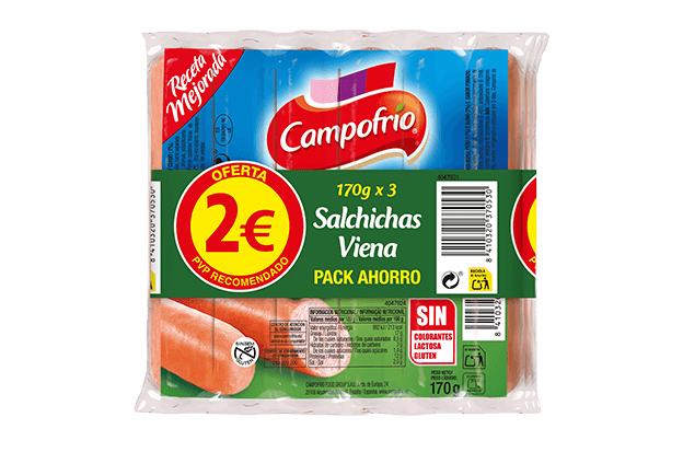 Salchichas Viena Medianas