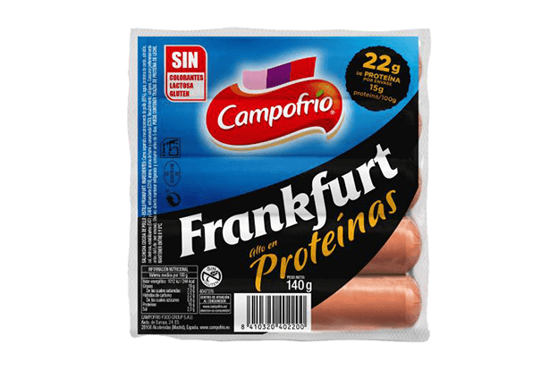 Salchichas Frankfurt Alto Proteínas